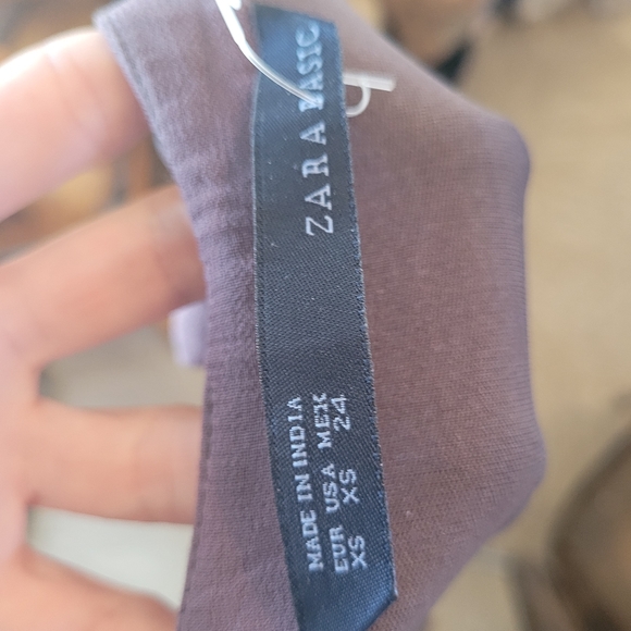 Zara Basic Purplish Gray dress with beading. XS - Picture 5 of 5